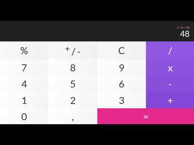 Kalkulator - Free Calculator PSD